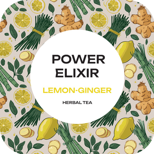 Powe Elixir - Lemon-Ginger - Herbal Tea